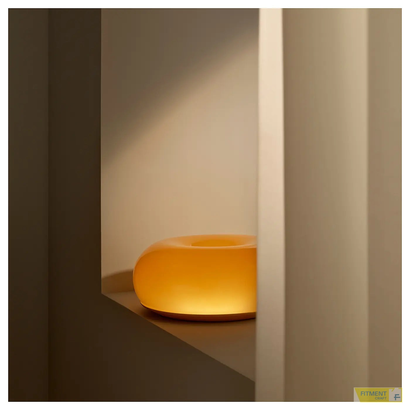 VARMBLIXT LED table wall lamp orange glass 30 cm - Standard - image 3