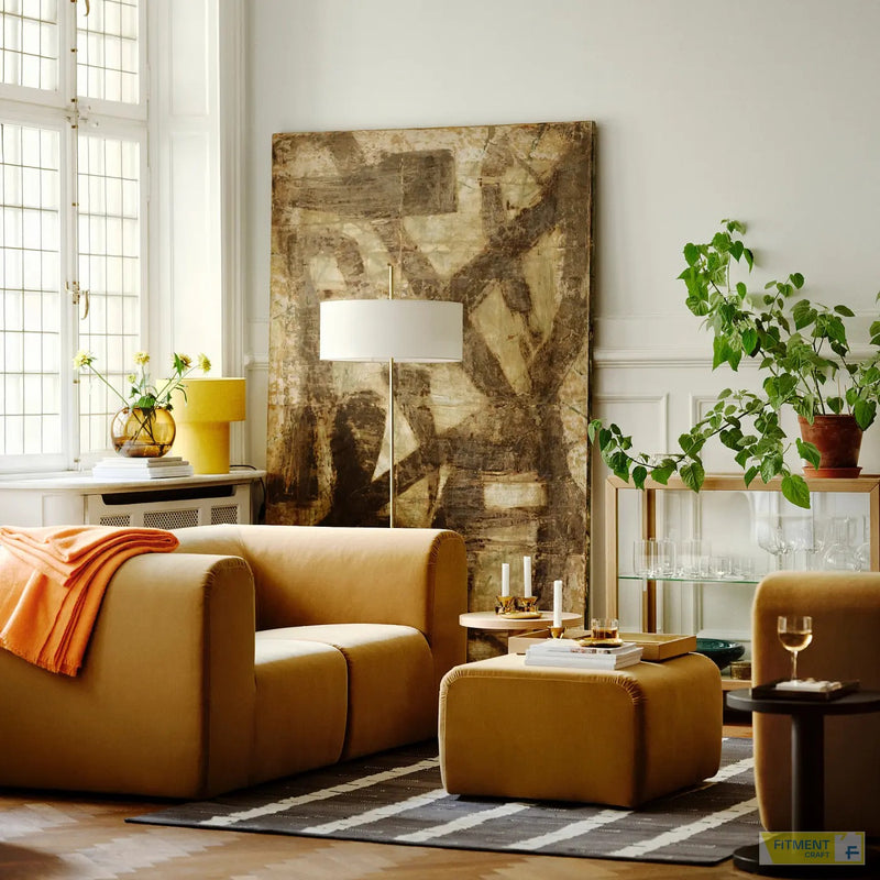 STOCKHOLM 2025 floor lamp white textile brass plated 159 cm - Standard - image 3