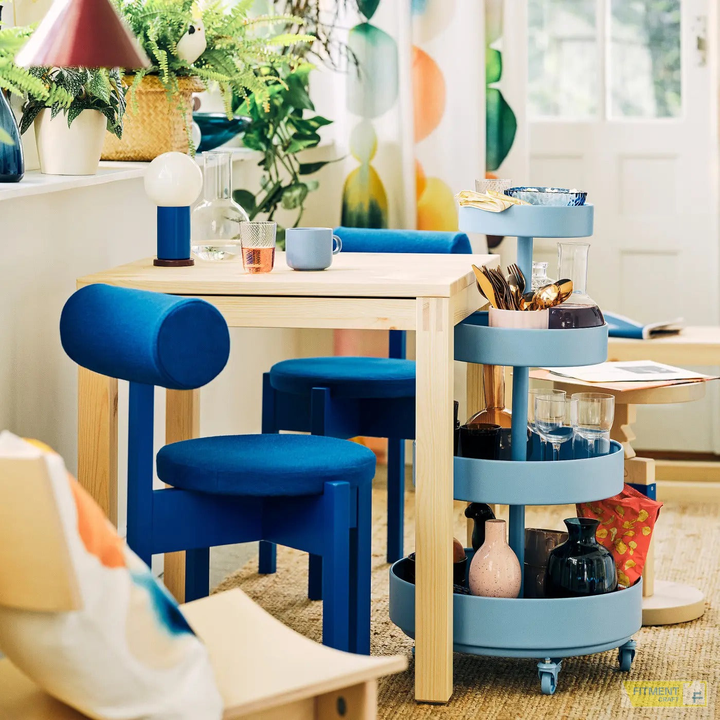 IKEA PS 2026 trolley blue 89x48 cm - Gallery - image 3
