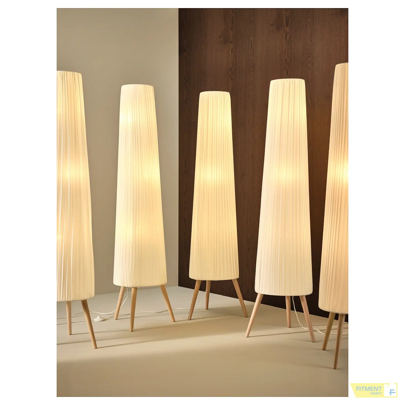 ÖKENSAND floor lamp beech white - Standard - image 4