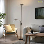 ISJAKT LED floor uplighter reading lamp dimmable nickel plated 180 cm - Standard - image 4