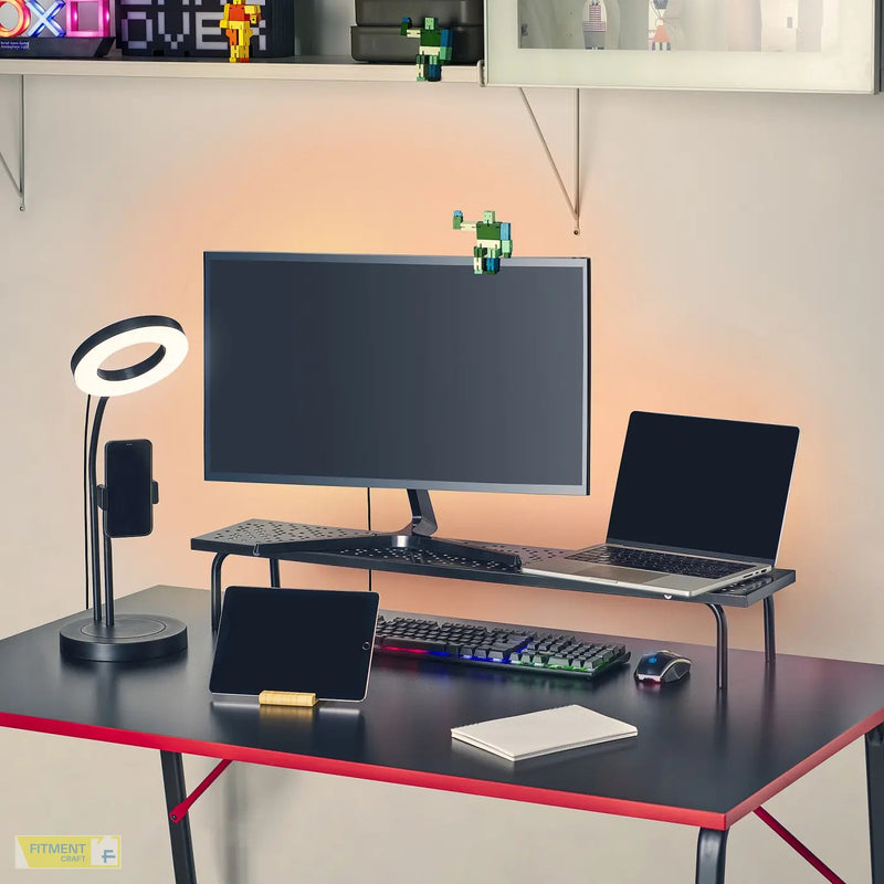 LÅNESPELARE monitor stand black 97x19 cm - Gallery - image 4