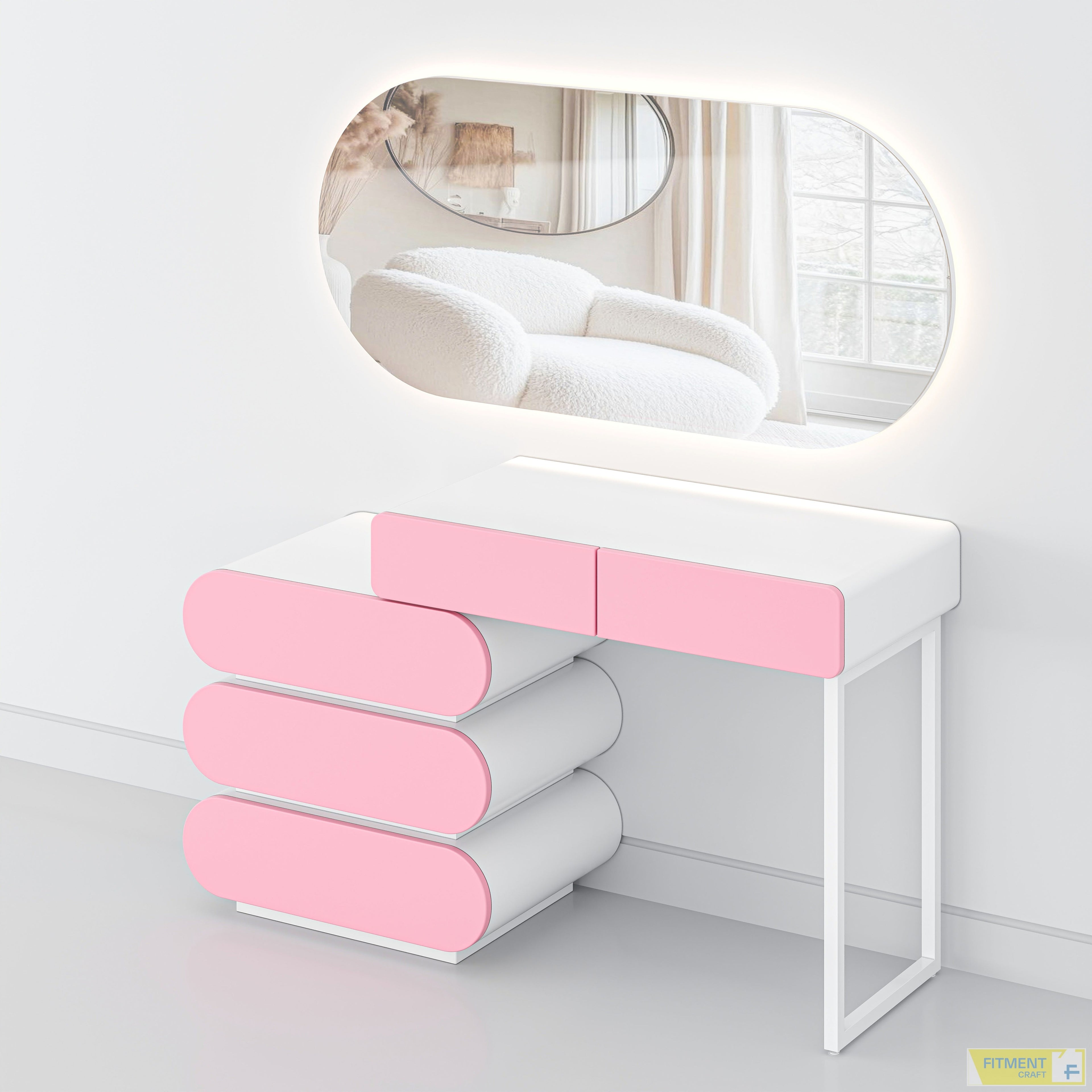 Levon Table - Pink - image 8