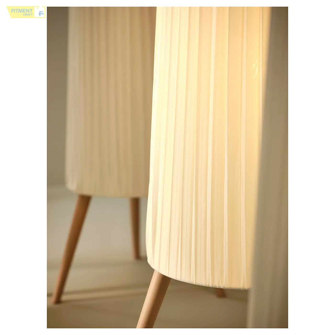 ÖKENSAND floor lamp beech white - Standard - image 5