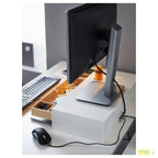 ELLOVEN monitor stand with drawer white - Gallery - image 5