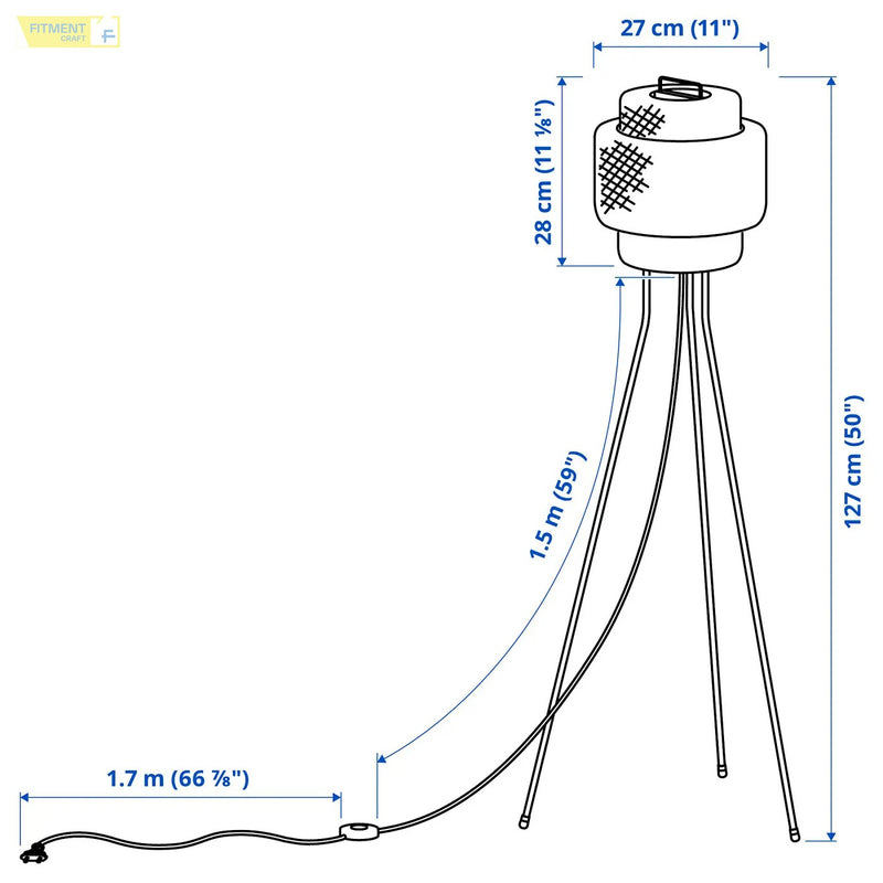 SINNERLIG floor lamp bamboo handmade - Standard - image 5