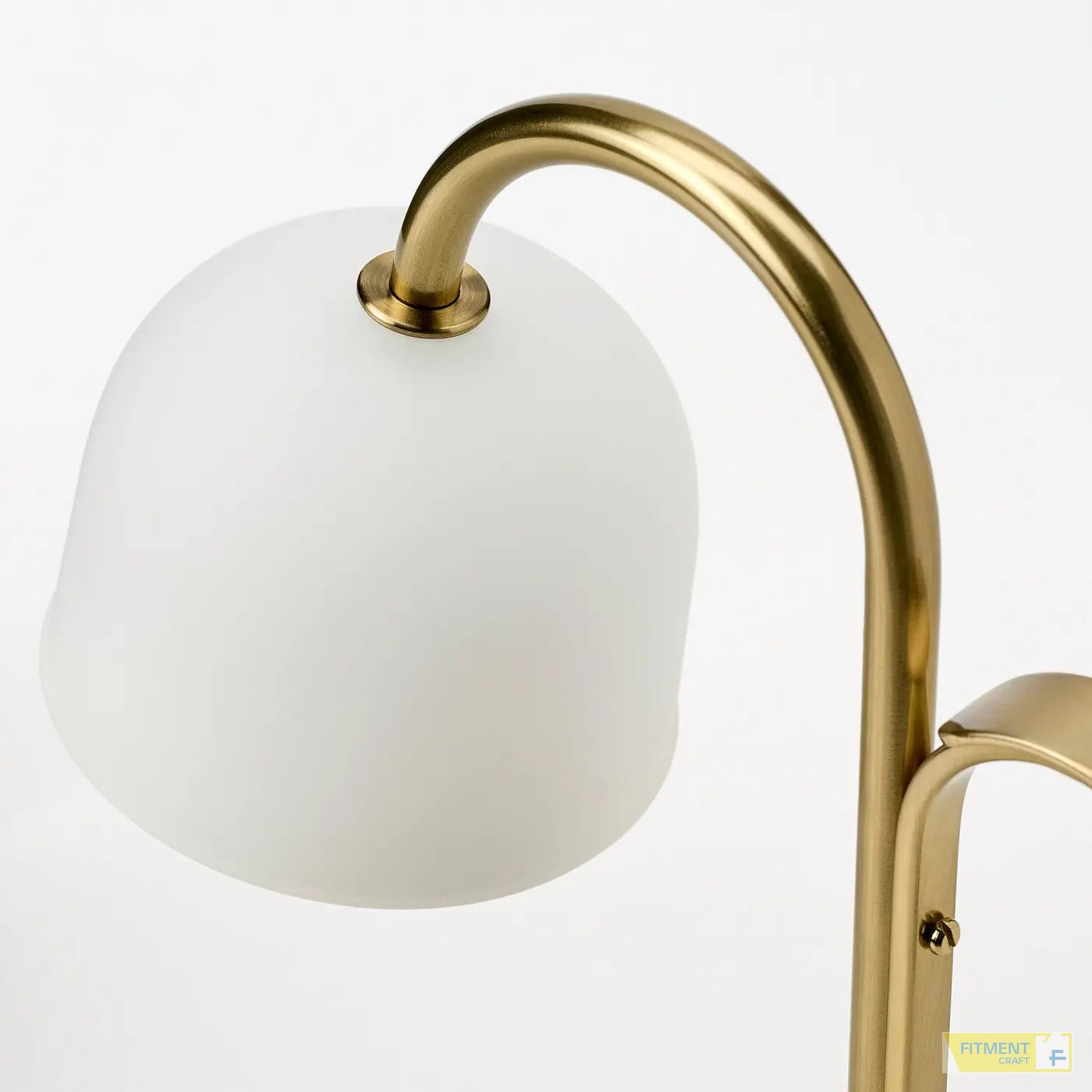 TVÅMASTAD LED portable lamp battery operated brass opal white glass - Standard - image 5