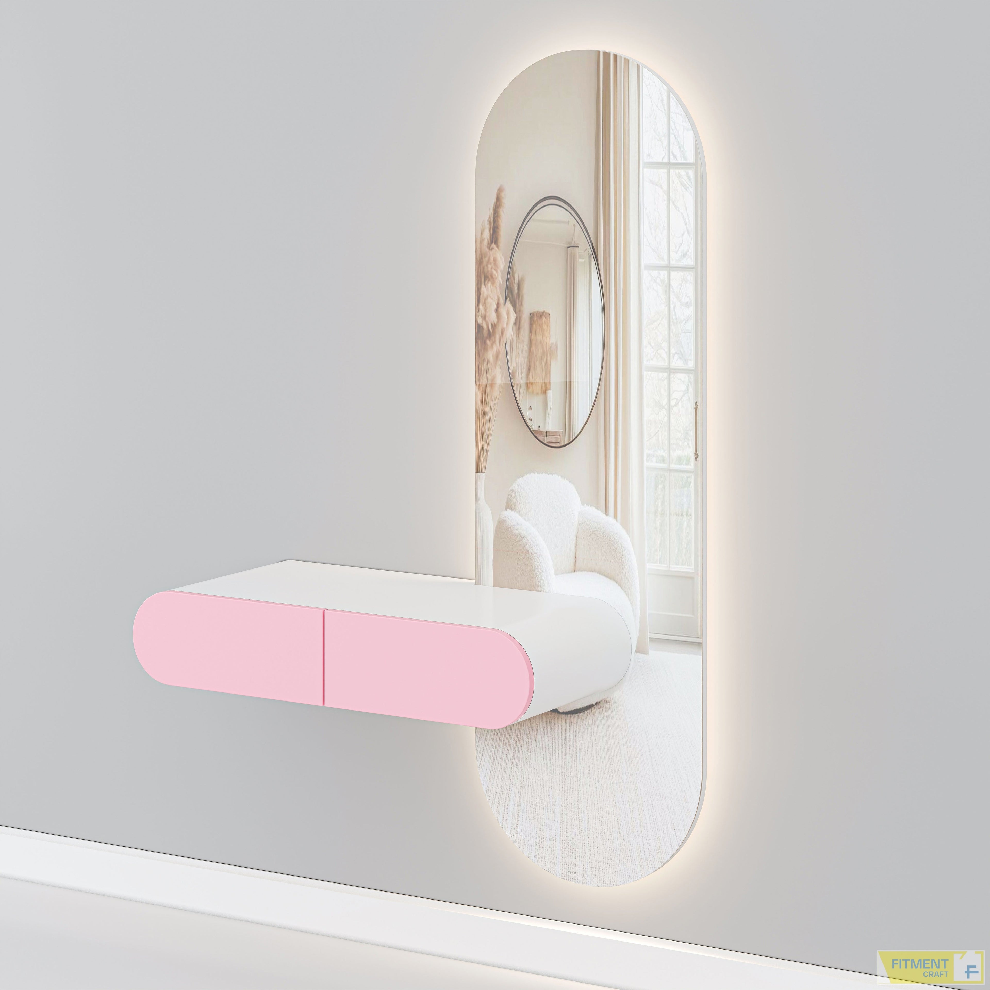 Kieru Dressing Table - Pink - image 9