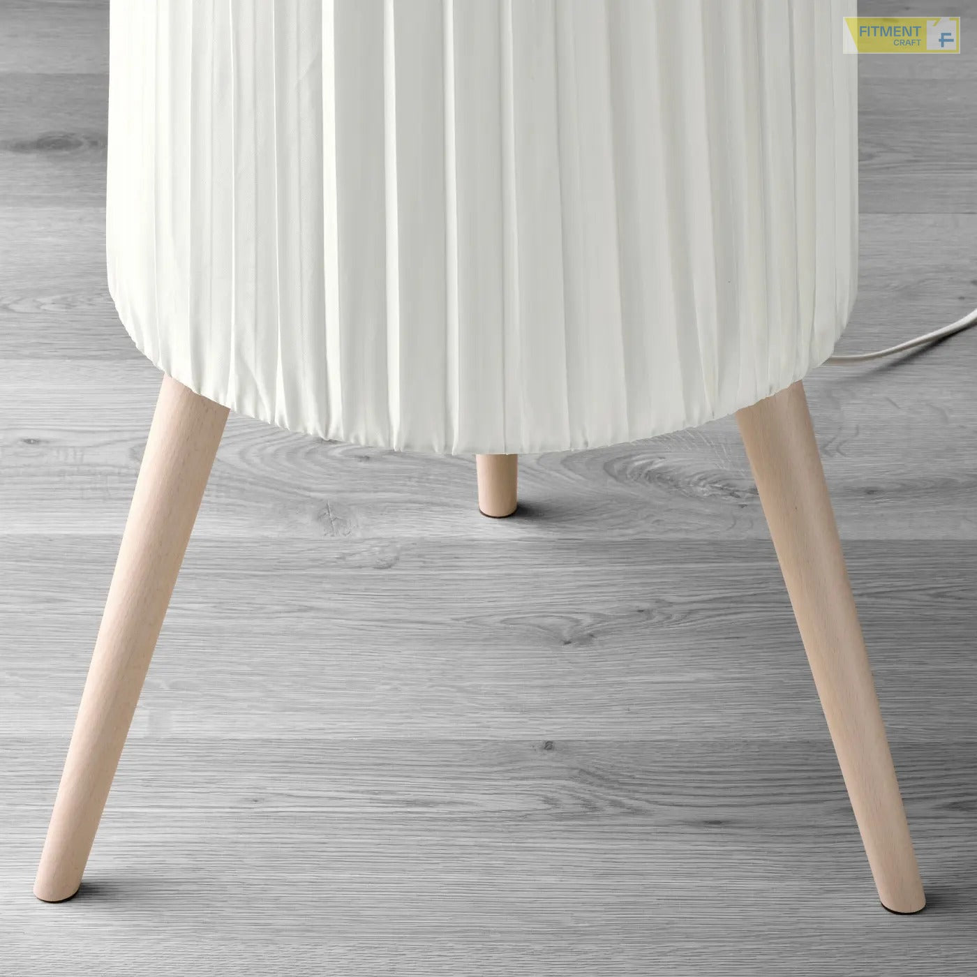 ÖKENSAND floor lamp beech white - Standard - image 6