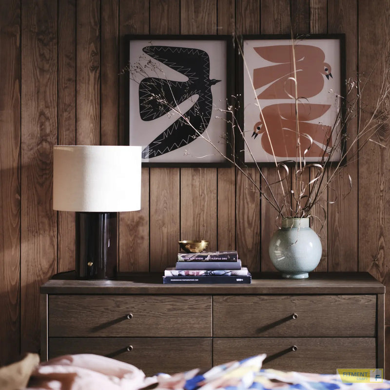 HALGATT table lamp dimmable beige brown ceramic 49 cm - Standard - image 7