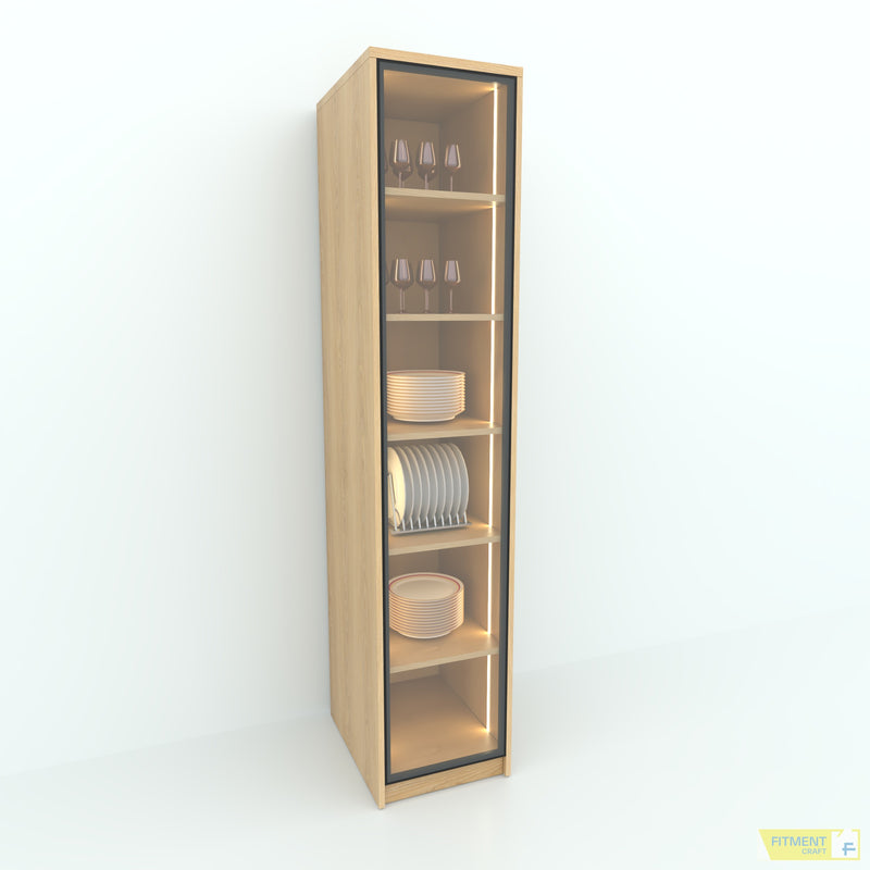 Jasmine kitchen FHCFD Single Cabinet - Glass Door - image 1