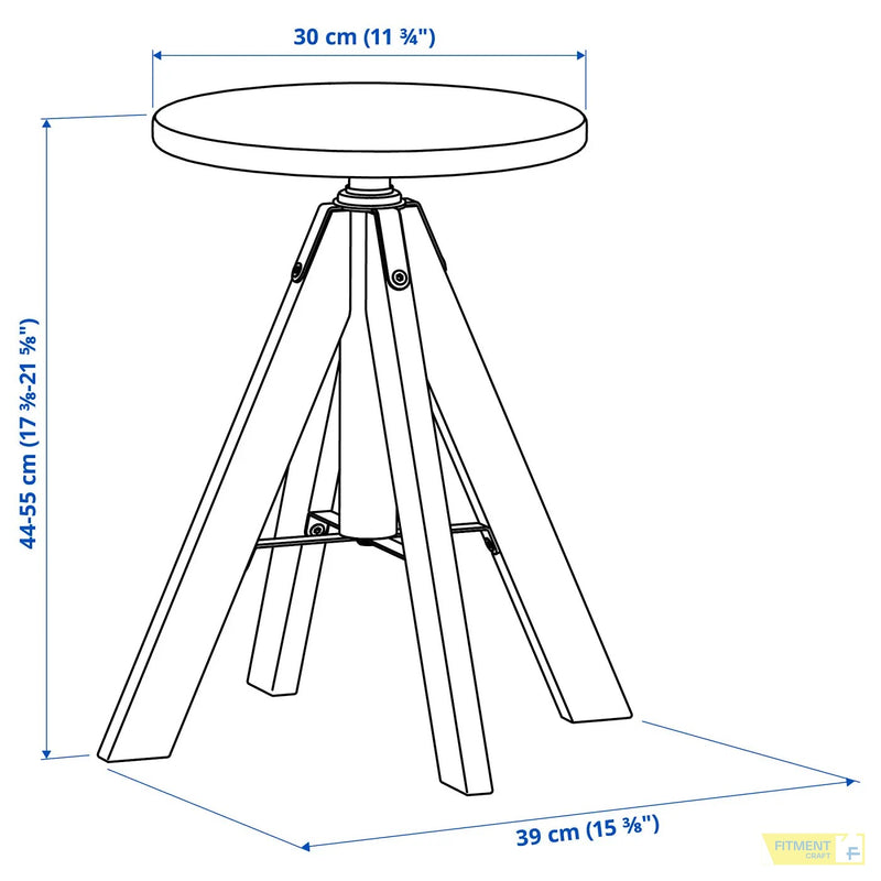 RUDSTORP stool black 44 55 cm - Standard - image 7