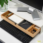 ELLOVEN monitor stand with drawer white - Gallery - image 8
