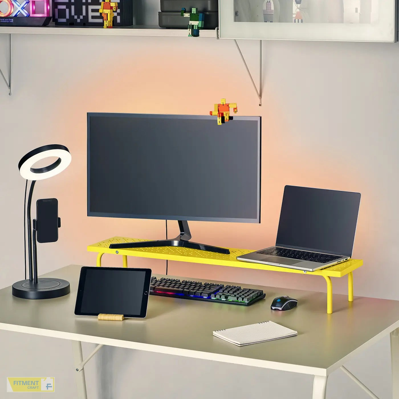 LÅNESPELARE monitor stand black 97x19 cm - Gallery - image 12