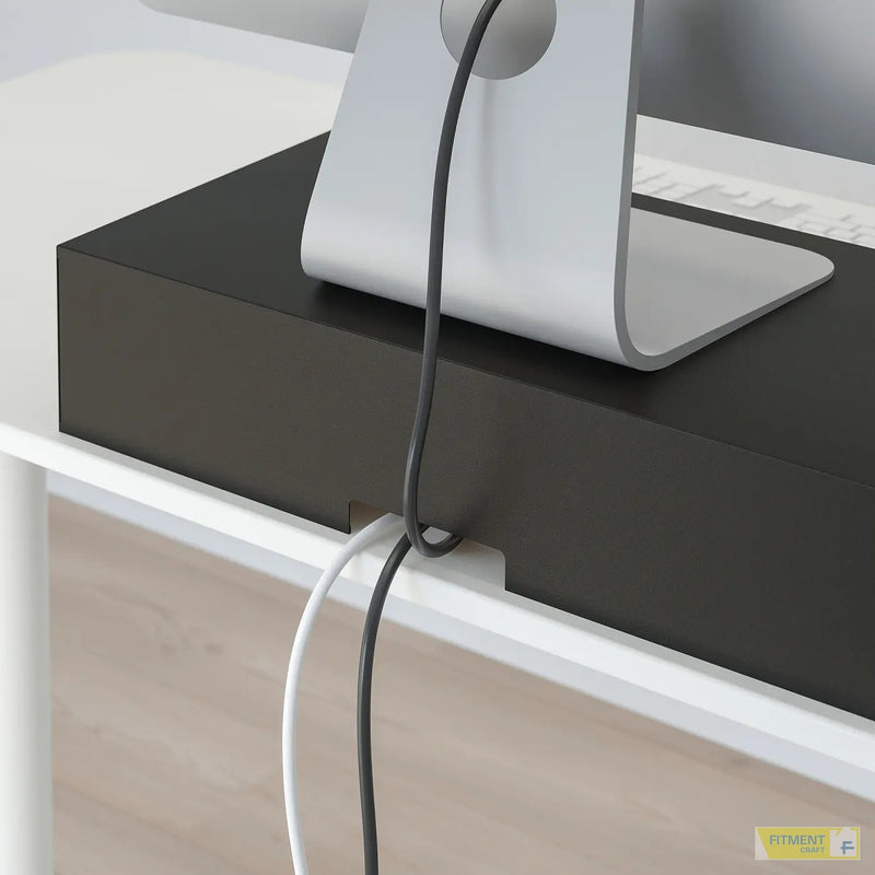 ELLOVEN monitor stand with drawer white - Gallery - image 15