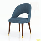 Blue Radial Dining Chair, studio view