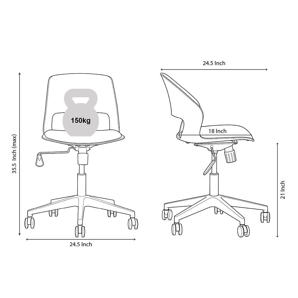 Vento Adjustable Visitor Chair