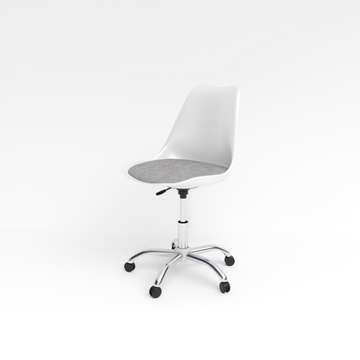 Tulip Revolving Chair - White