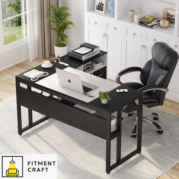 L Shaped - Executive Desk with File Cabinet | TV5-002