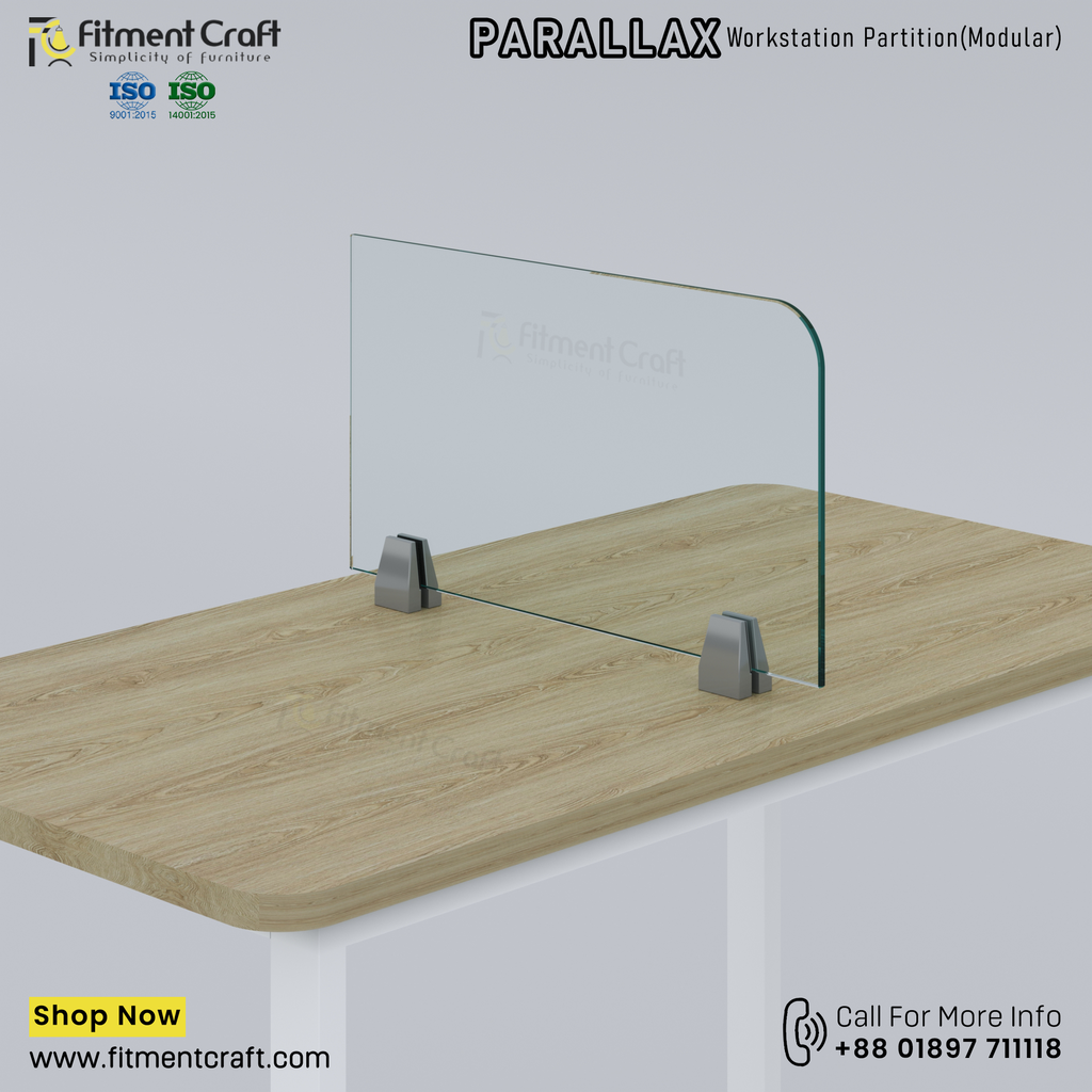Parallax-Workstation Modular Partition (550mmX300mmX8mm) । WSMP-ORG-002