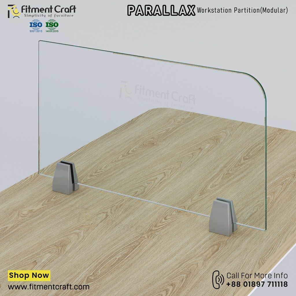Parallax-Workstation Modular Partition (550mmX300mmX8mm) । WSMP-ORG-002